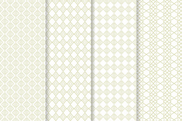 set of seamless patterns. Abstract decorative seamless pattern vector.  Collection of Digital tiles pattern paper