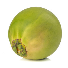 Green coconut Fruit isolated on white background
