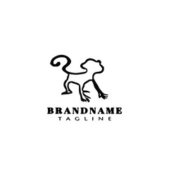 monkey logo icon design template vector illustration