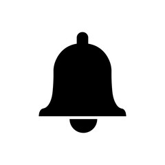 Bell icon, logo isolated on white background