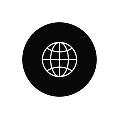 Globe icon vector. World sign
