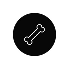 Bone icon vector. Bone sign