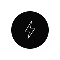 Flash icon vector. Thunder sign
