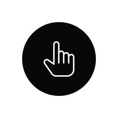 Hand icon vector. Finger sign