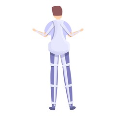 New exoskeleton icon. Cartoon of New exoskeleton vector icon for web design isolated on white background