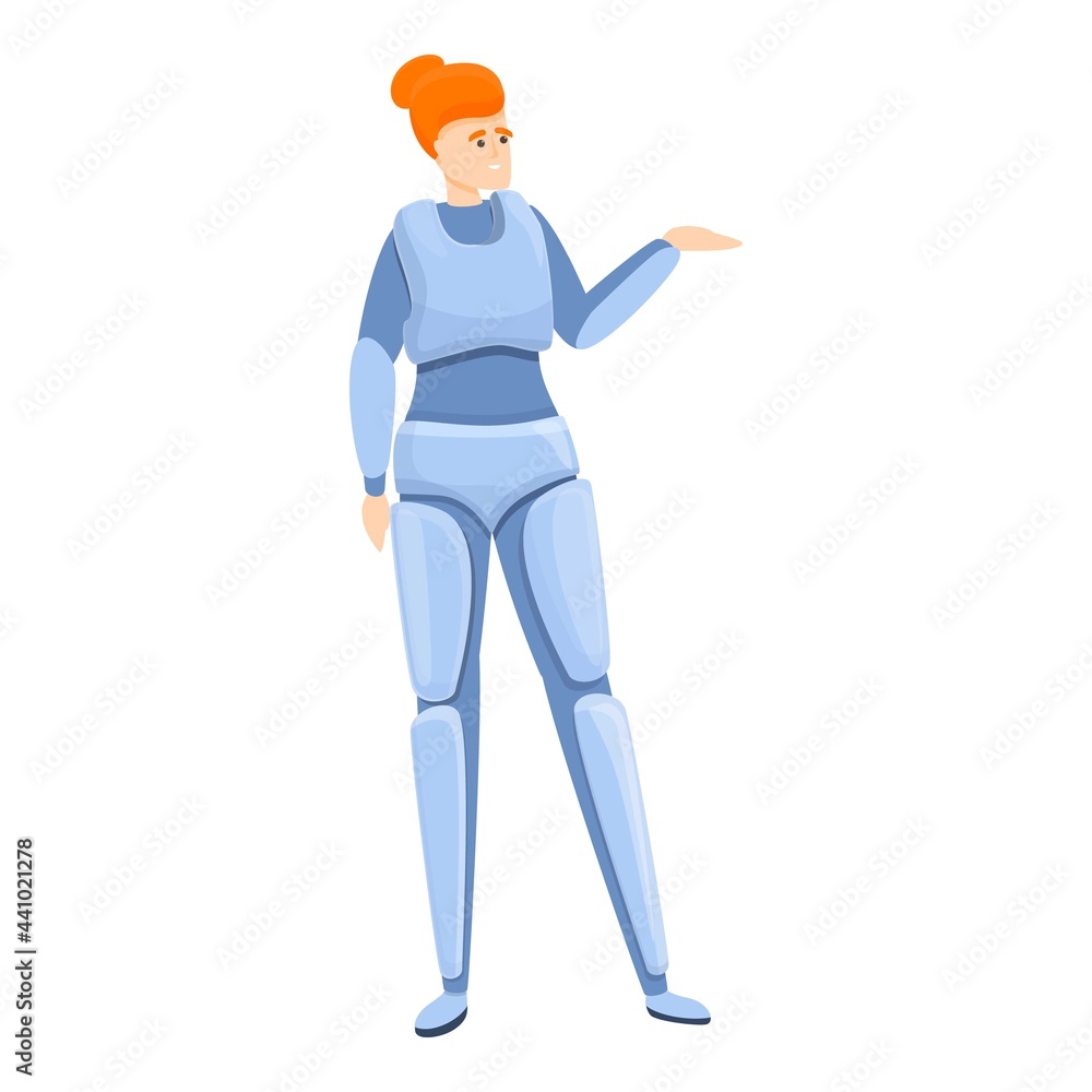 Poster technical exoskeleton icon. cartoon of technical exoskeleton vector icon for web design isolated on 