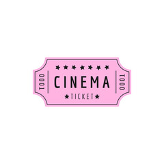 CINEMA TICKET PINK