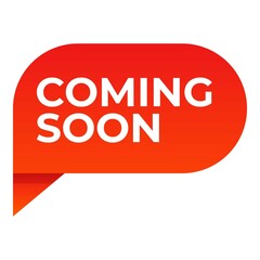 Coming soon poster icon. Cartoon of Coming soon poster vector icon for web design isolated on white background