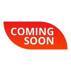 Coming soon bright label icon. Cartoon of Coming soon bright label vector icon for web design isolated on white background