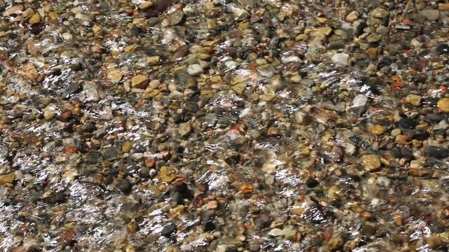 Colorful rocks on bottom of the creek - Colorado