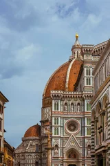 Foto op Canvas Florence Cathedral St Mary of the Flower and St John Baptistery wonderful medieval and renaissance architecture © crisfotolux