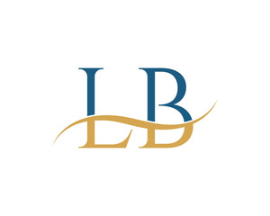 Initial letter LB, LB letter logo design
