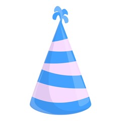 Party hat new year icon. Cartoon of Party hat new year vector icon for web design isolated on white background