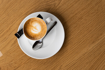black fragrant coffee in a restaurant