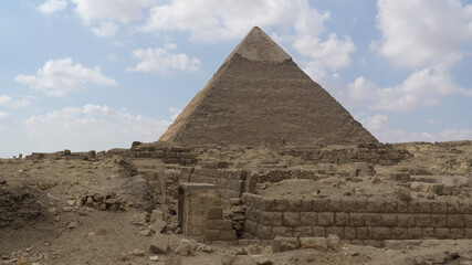 Fototapeta na wymiar The Pyramids of Giza, Egypt