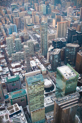 Vista a&eacute;rea de edificios de la Ciudad de Toronto
