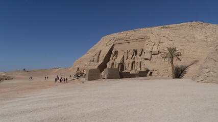 The Great Temple of Ramesses II in Abu Simbel , Egypt