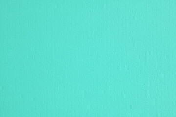 Blank turquoise  linen canvas texture background, art and design background.
