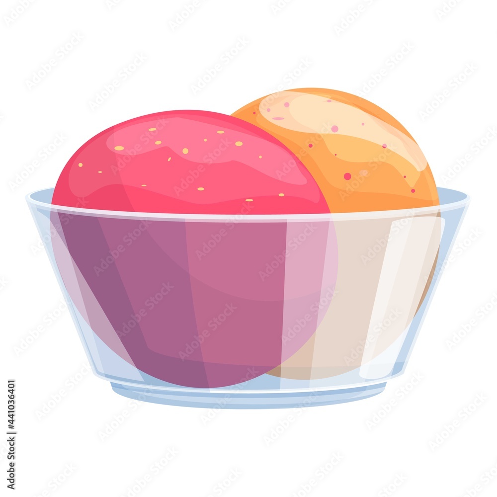 Poster cold ice cream icon. cartoon of cold ice cream vector icon for web design isolated on white backgrou
