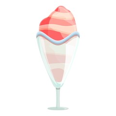 Mixed ice cream icon. Cartoon of Mixed ice cream vector icon for web design isolated on white background