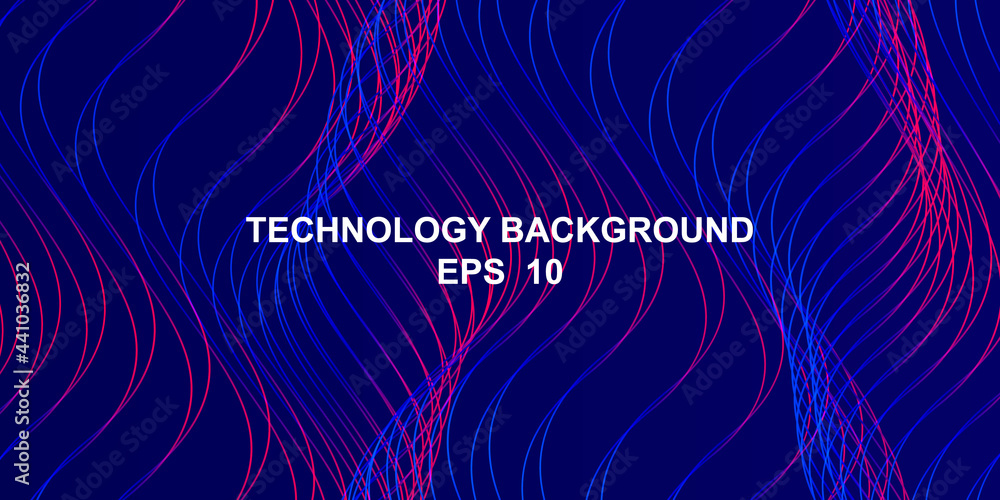 Poster abstract geometric wave line digital futuristic technology background template . eps 10 . 3d wallpap