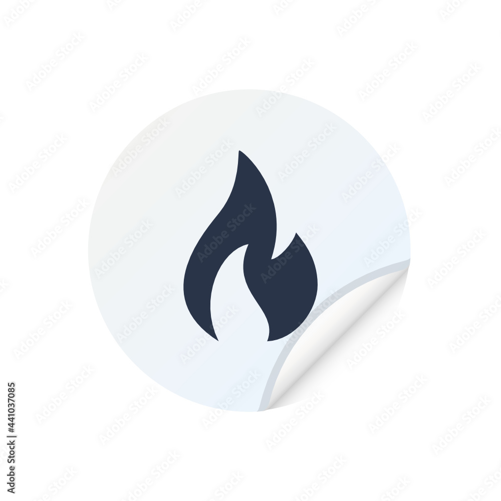 Poster flame - sticker