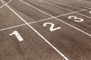 Athletics track symbol