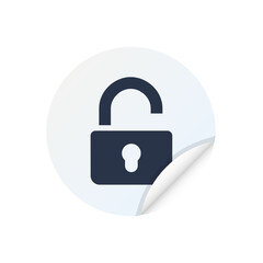Open Lock - Sticker