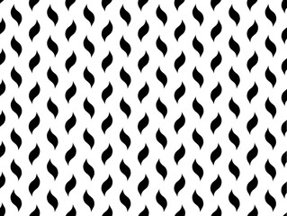 Het geometrische patroon met golvende lijnen. Naadloze vectorachtergrond. Witte en zwarte textuur. Eenvoudig rooster grafisch ontwerp