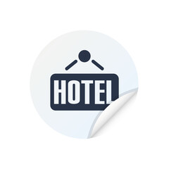 Hotel Sign - Sticker