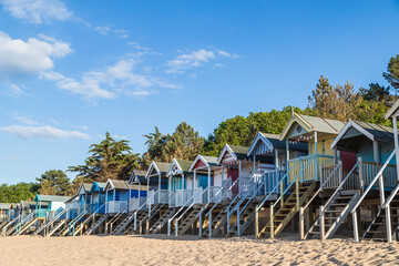 Wells next the Sea beach huts panorama