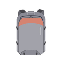 Vector backpack is isolated on a white background