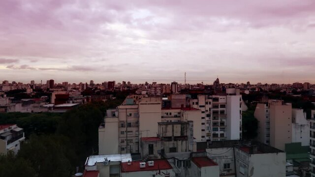 Timelapse of a cloudy afternoon in Buenos Aires
