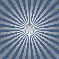Blue Sunburst Pattern Background. Sunburst with rays background. Vector illustration. Blue radial background.