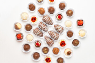 Brazilian sweet type with white background. 