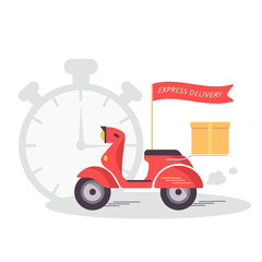Delivery service. Vector illustration. 