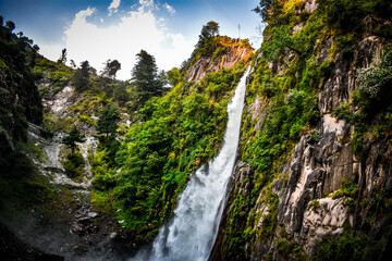 Obraz premium Cham Waterfall in Azad Kashmir