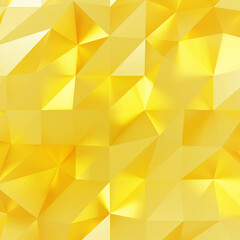 Gold polygon background 3d rendering, 3d illustration. Abstract triangle background. Gold background. Abstract Gold polygon wallpaper. Abstract gold Backdrop. Polygon golden backdrop.
