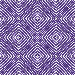 Mosaic seamless pattern. Purple symmetrical
