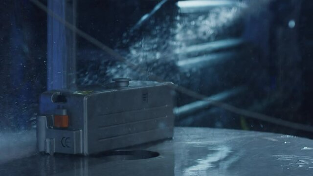 Lithium-ion battery in the splash water test according to the ip protection class standard