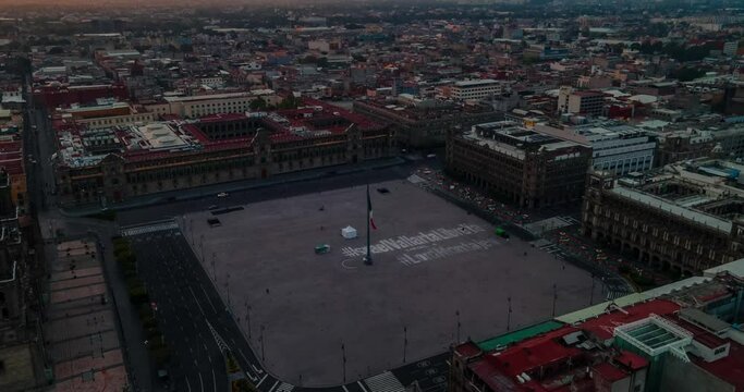 Hyperlapse Of Mexico City in Zocalo