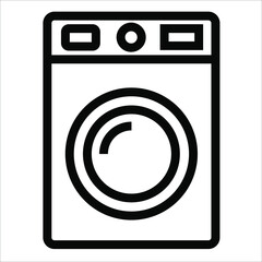 washing machine vector logo illustration template design