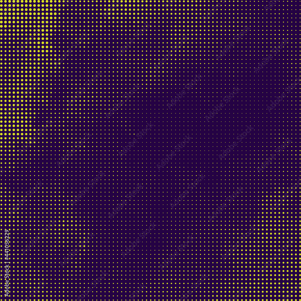 Poster abstract modern background with halftone element and yellow purple color