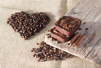 Coffee Brownie Heart