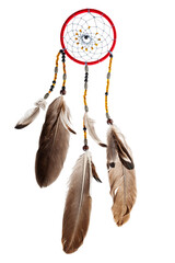 Dream Catcher, dream snare, Indian amulet that protects the sleeper from evil spirits and diseases,...