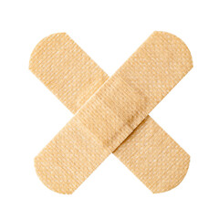 hypoallergenic bactericidal patches of skin color, medical patch for sensitive skin, isolated on a...