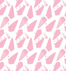  ice-cream cones pattern, wallpaper, illustration design