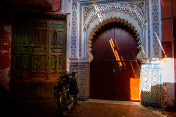 Amazing doors in the streets of Marrakech, Morocco