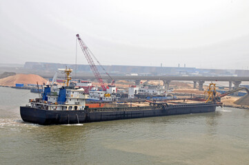 The port cargo ship