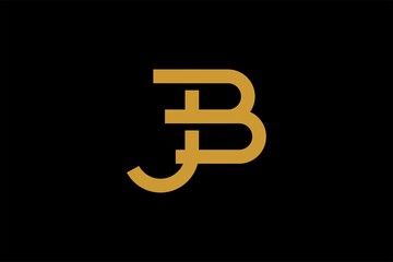 JB letter logo design vector. Monogram JB sign symbol.